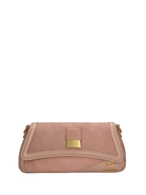 Borsa irregular med. in pelle e camoscio LA CARRIE | 142P-LT-120-LESBEIGE